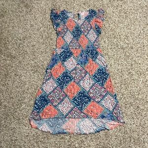 Size 10 Justice girl/tween floral dress, stretchy top